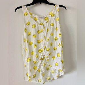 🔴 LA Hearts Smiley Face Tank Top Size L